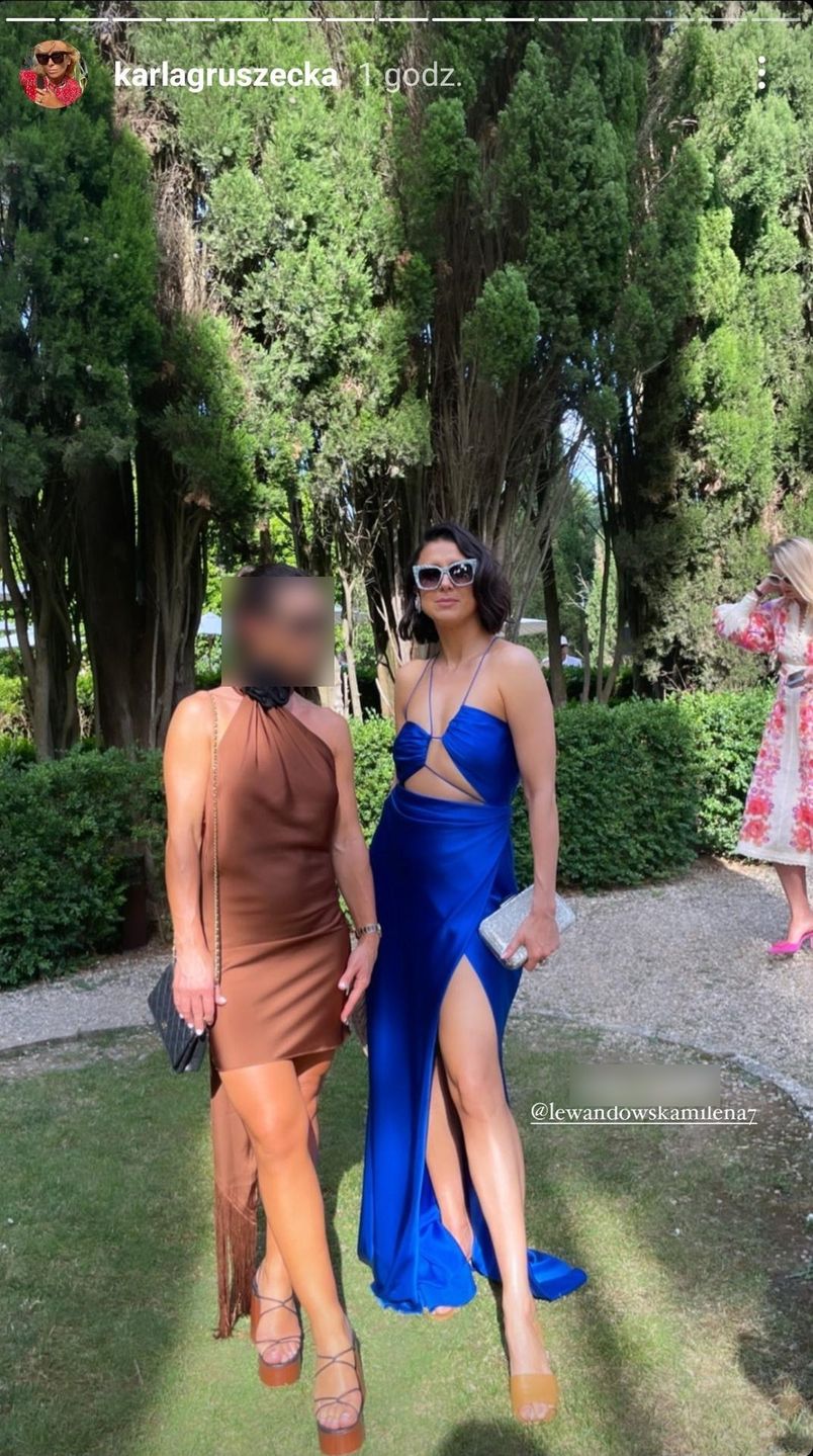Milena Lewandowska na odnowieniu przysięgi małżeńskiej brata