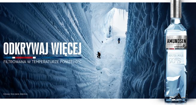 „Odkrywaj więcej” w kampanii wódki Amundsen od The Digitals
