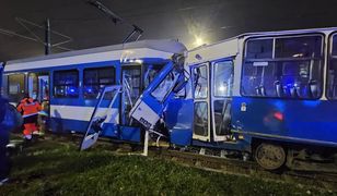 Kraków. Zderzenie dwóch tramwajów. Wielu rannych