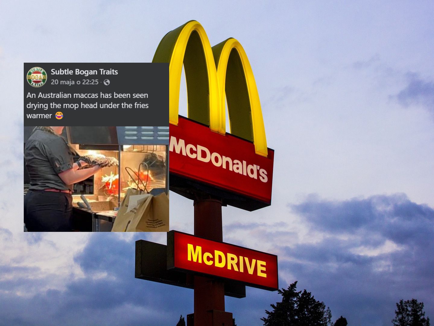 Przyłapali pracownicę McDonald's. Zobaczcie, co zrobiła z mopem