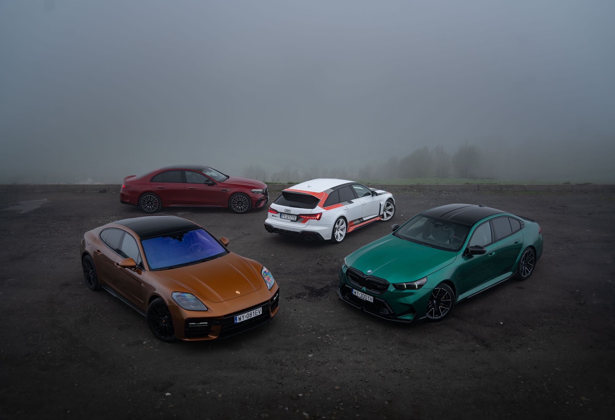 Audi RS 6 Avant GT, BMW M5, Mercedes-AMG E 53, Porsche Panamera
