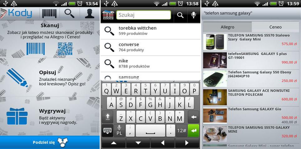 Nowa aplikacja Kody Allegro 2