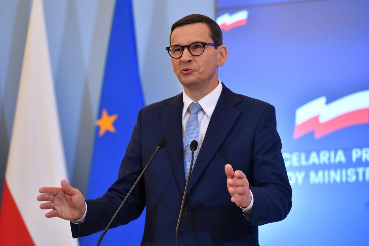 Premier Morawiecki o słowach Tuska i ochronie "świętego polskiego terytorium" 