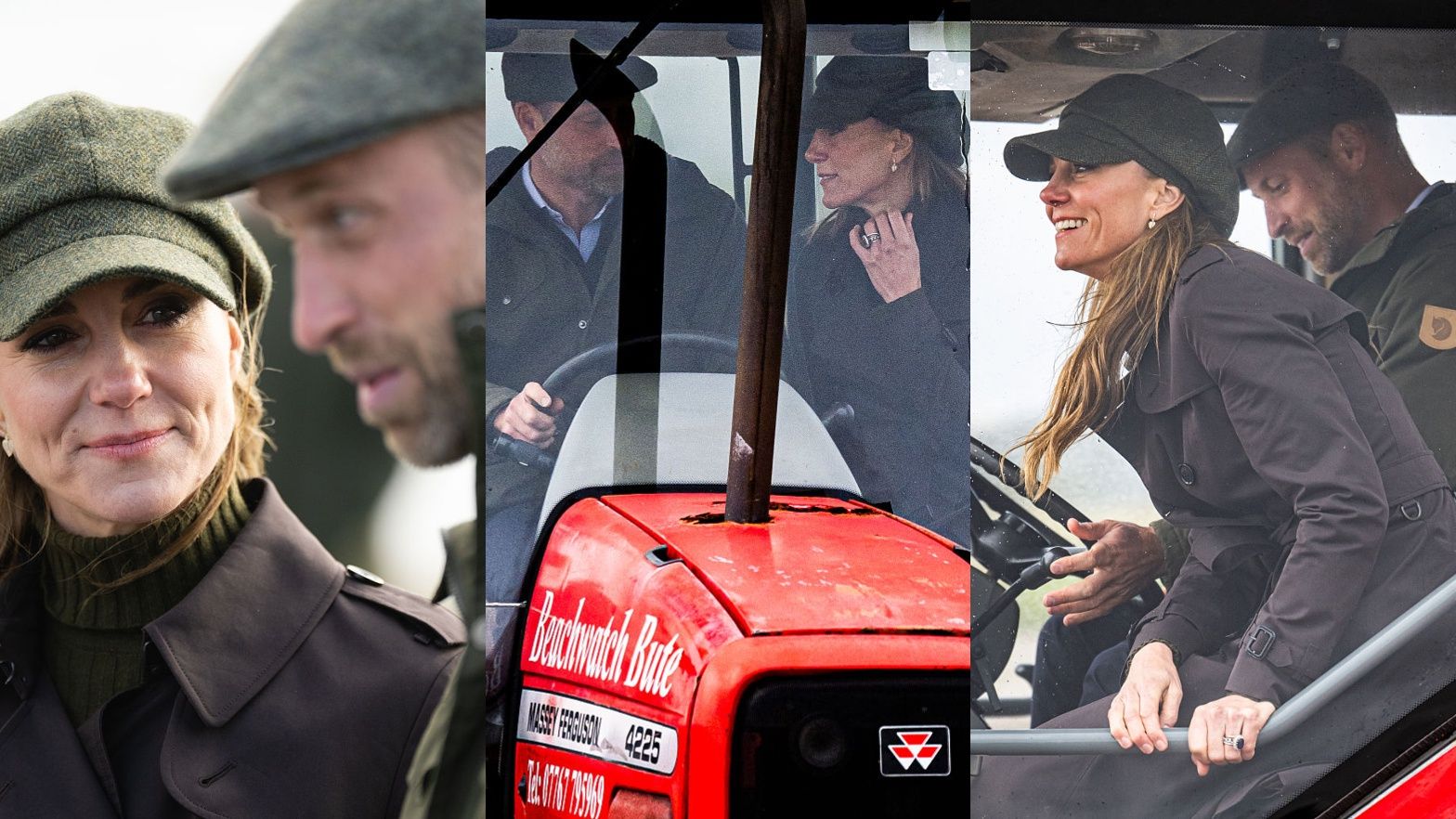 Kate i William wybrali się na przejażdżkę traktorem