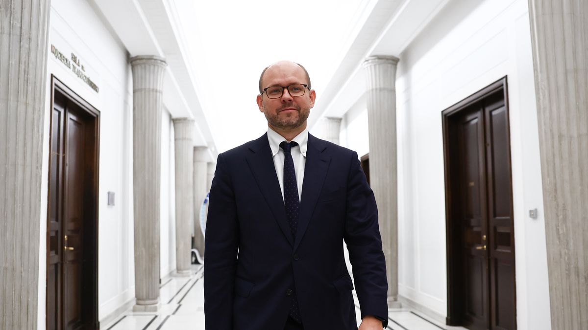 Parliament member Marcin Przydacz at Polish Parliament in Warsaw, Poland on October 18, 2024. (Photo by Jakub Porzycki/NurPhoto via Getty Images)