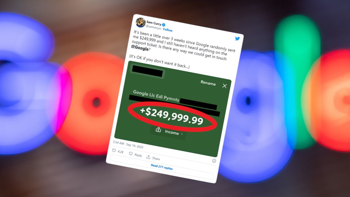 Google przypadkowo przelało ćwierć miliona dolarów współpracownikowi