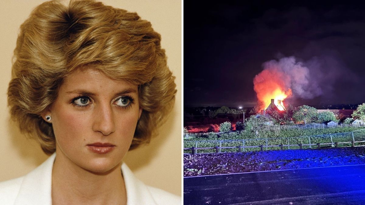 Spłonął dom w posiadłości księżnej Diany 