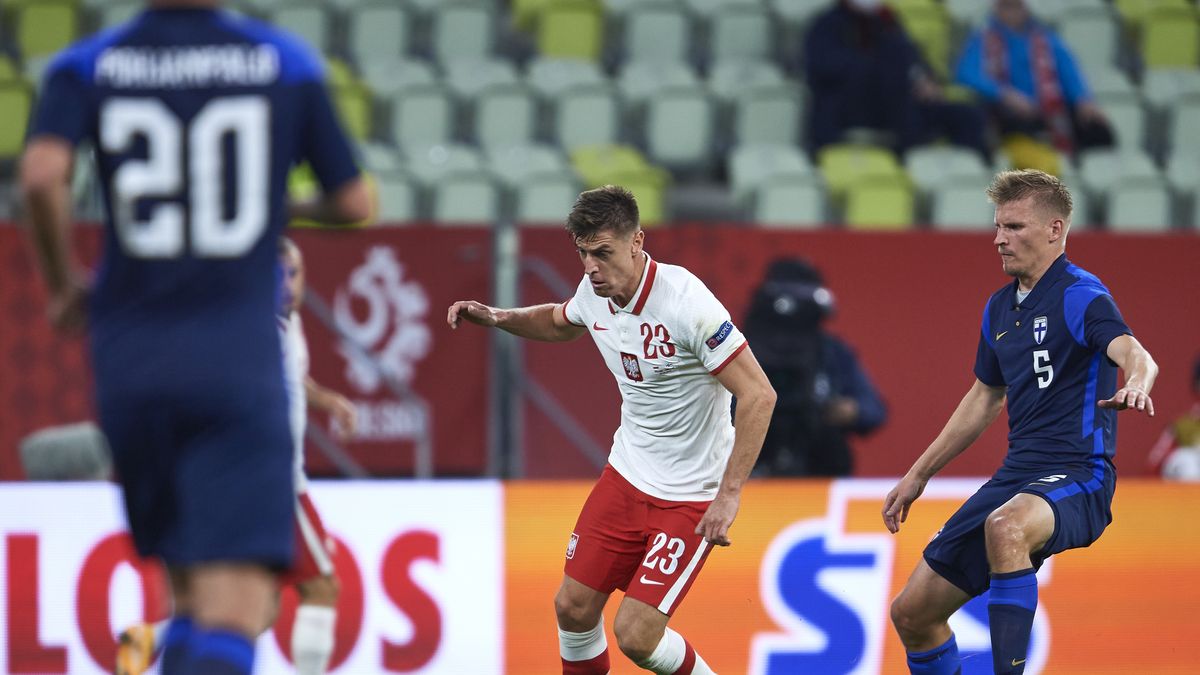Reprezentant Polski znów strzela. Wyjątkowa cieszynka Krzysztofa Piątka (Photo by ADAM NURKIEWICZ/Getty Images)