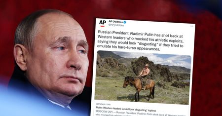 Przywódcy państw G7 śmieją się ze zdjęć Putina topless. Odpowiedział