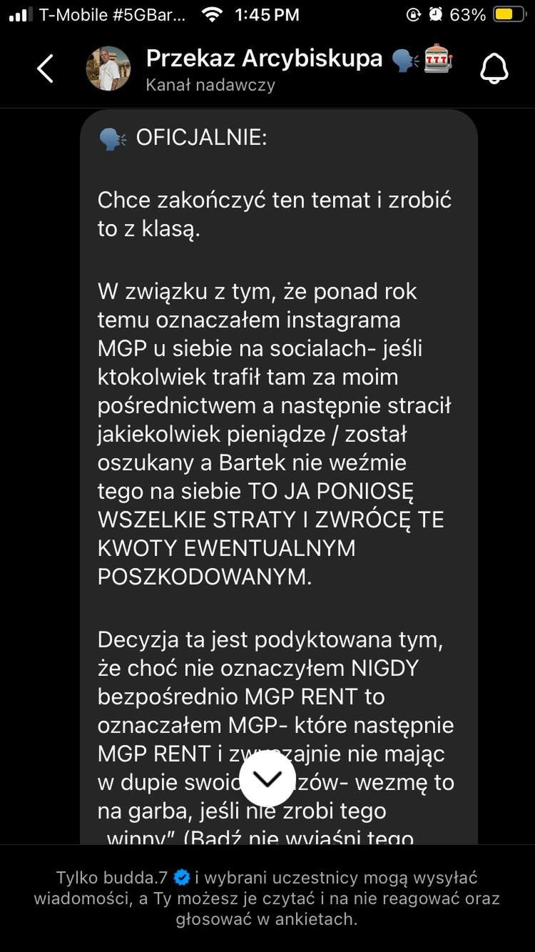 Budda o aferze MGP