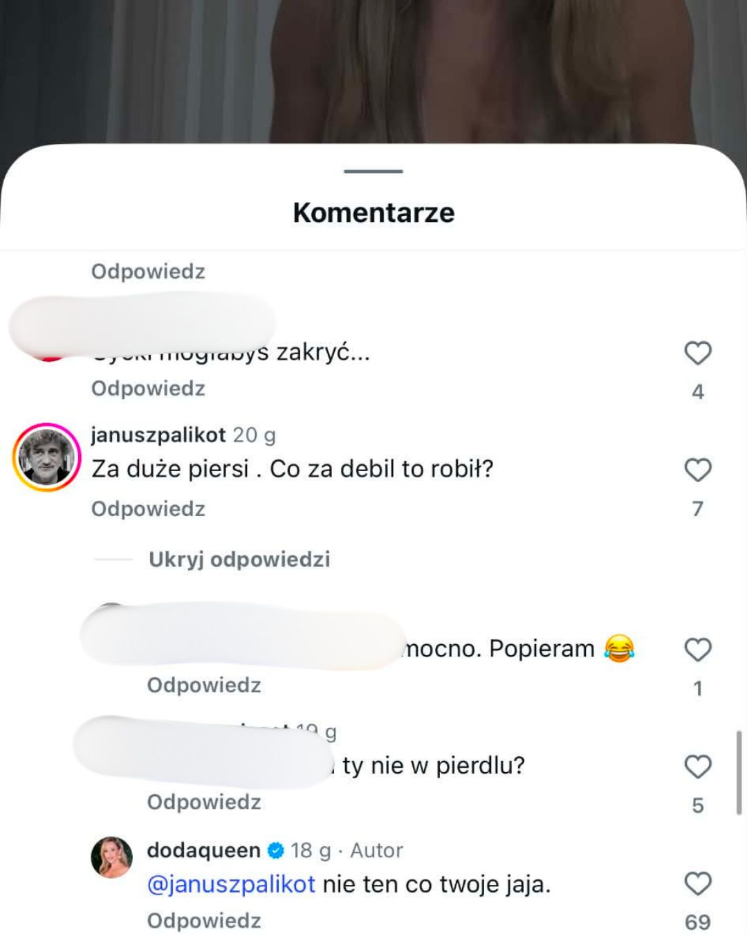 Doda vc Janusz Palikot