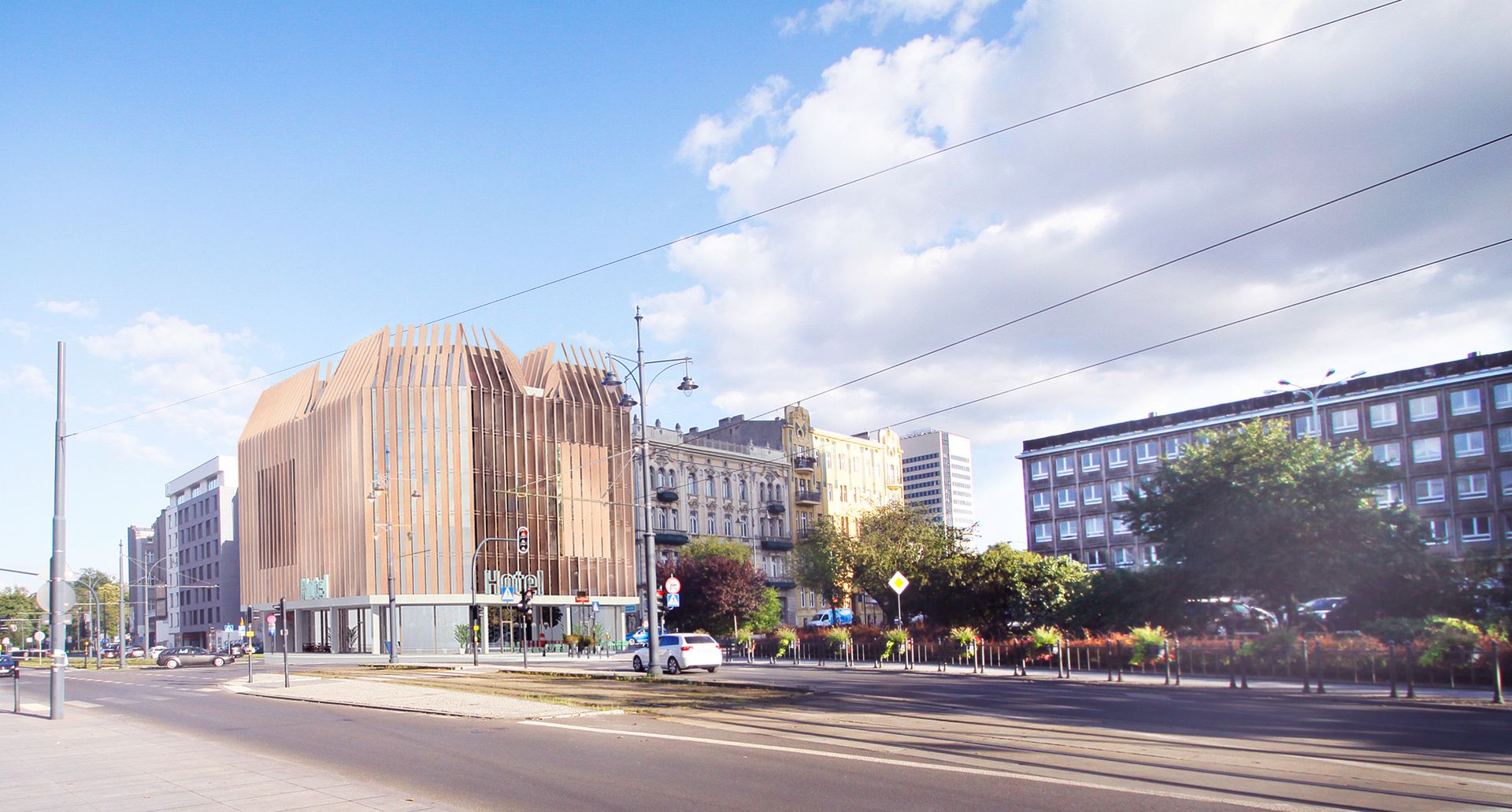 Drewno wraca do łask. Drewniany hotel powstaje w Łodzi 2