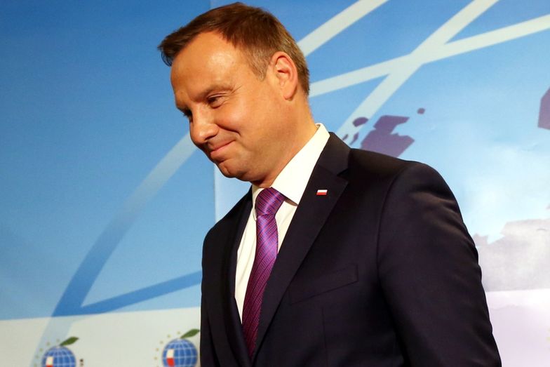 Andrzej Duda podczas spotkania z dziennikarzami