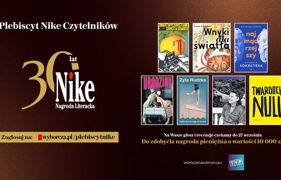 TVP2 pokaże galę Nagrody Literackiej Nike. Transmisja 4 października