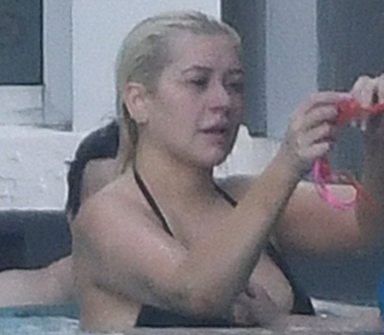 Christina Aguilera z rodziną