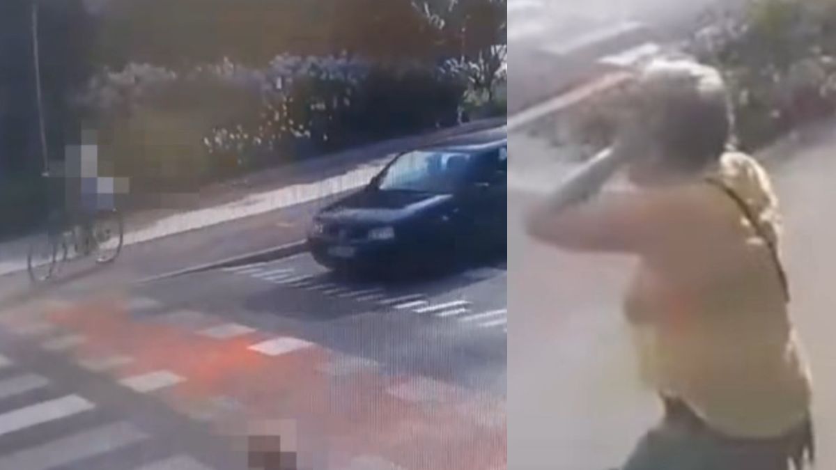 Policja pokazała nagranie z rowerzystką. Czego nie robić?