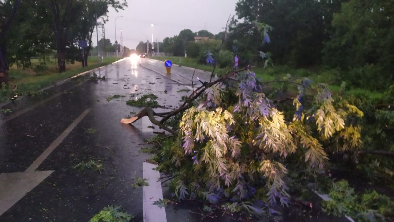 Gwałtowne burze nad Polską. Setki interwencji strażaków. Tysiące ludzi bez prądu