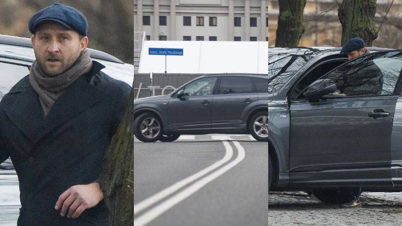 Borys Szyc przyłapany na mieście