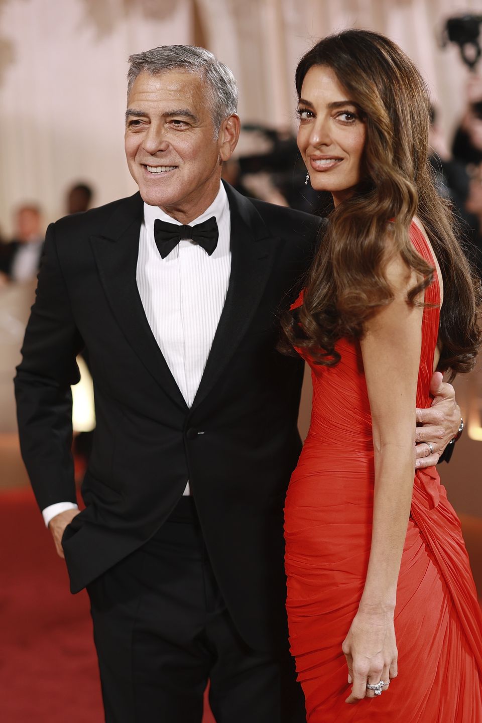 George Clooney i Amal Clooney na rozdaniu Złotych Globów