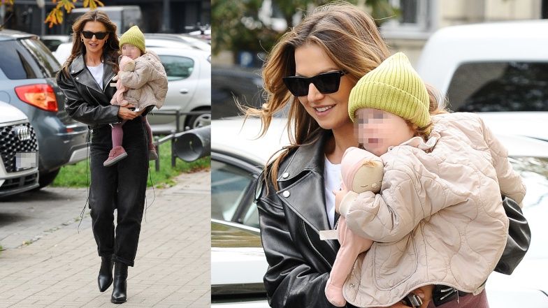 Anna Lewandowska odbiera córkę Laurę z celebryckiej knajpy