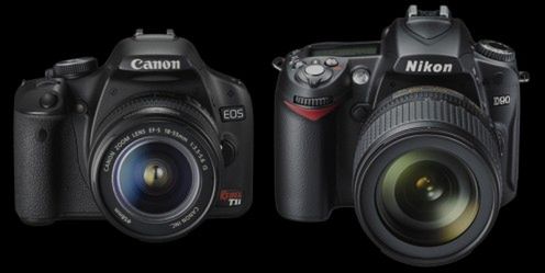 Canon EOS 500 i Nikon D90 - porównanie 1