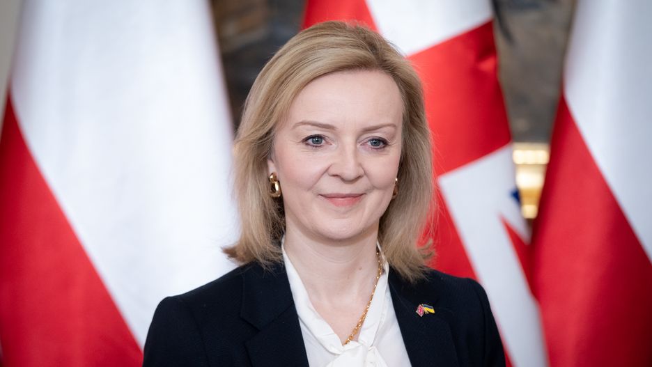 British Foreign Secretary Liz Truss meets Polish Prime Minister at Chancellery in Warsaw, Poland, on April 5, 2022 (Photo by Mateusz Wlodarczyk/NurPhoto via Getty Images)