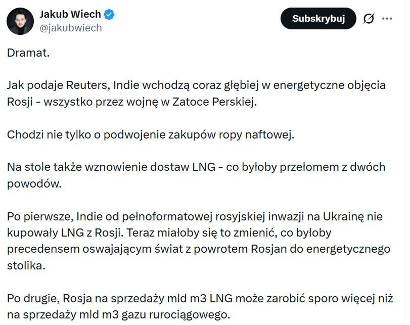 Indie na zakupach w Rosji