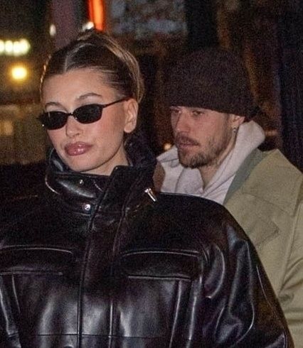 Hailey Bieber i Justin Bieber na kolacji