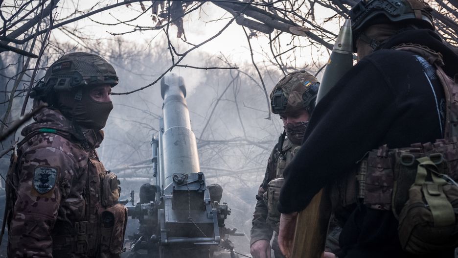 Military mobility of Ukrainian soldiers in Donetsk region
DONETSK OBLAST, UKRAINE - APRIL 01: Ukrainian servicemen fire an artillery in the direction of Siversk, Donetsk Oblast, Ukraine on April 01, 2024. (Photo by Wolfgang Schwan/Anadolu via Getty Images)
Anadolu
frontline, ground, military operation, military zone, mobility, siversk, soldiers, troops, ukrainian army