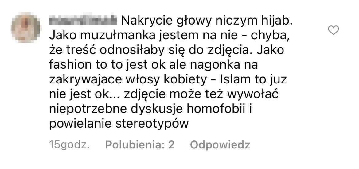 Komentarze pod postem z wrześniową okładką "Vogue Polska"