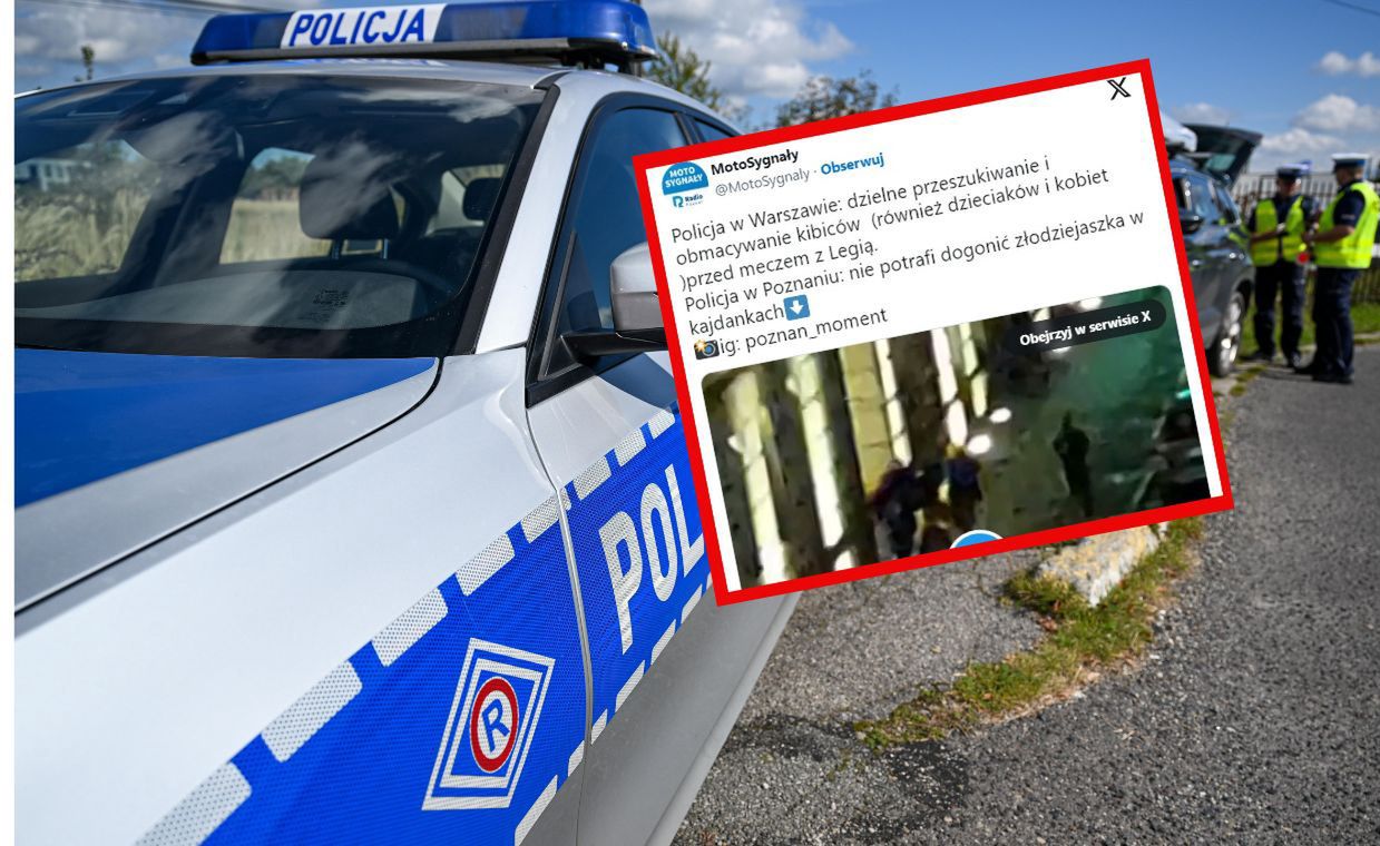 Miał założone kajdanki. Mimo to uciekł policji