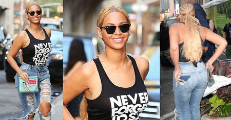 Beyonce w dziurawych spodniach za 150 złotych! (ZDJĘCIA)