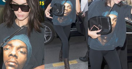 Niezadowolona Kendall Jenner w koszulce ze Snoop Doggiem