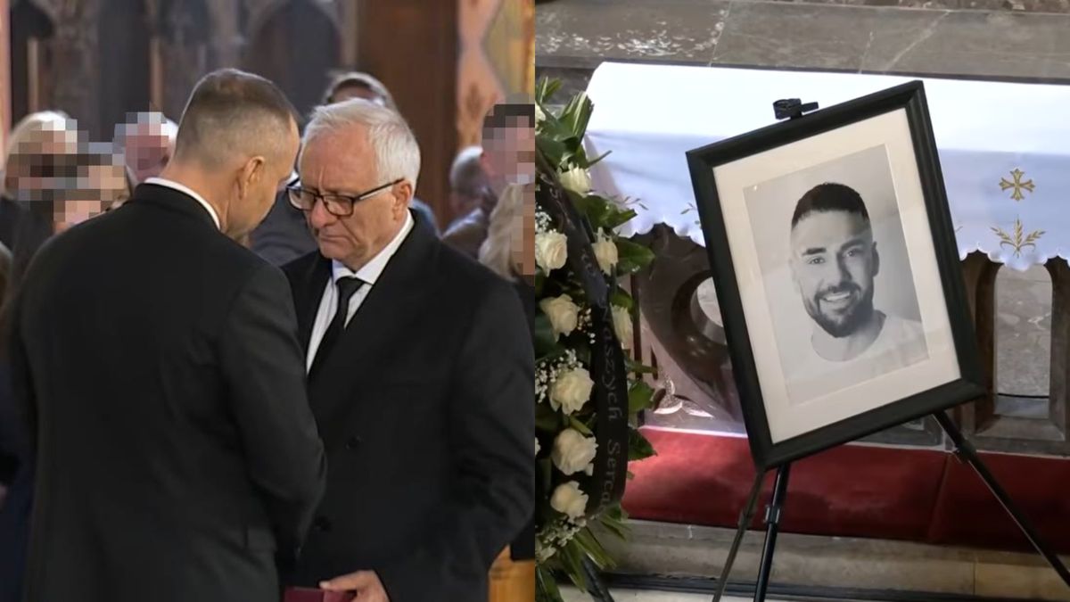 Ojciec Łukasza Litewki odbiera odznaczenie 