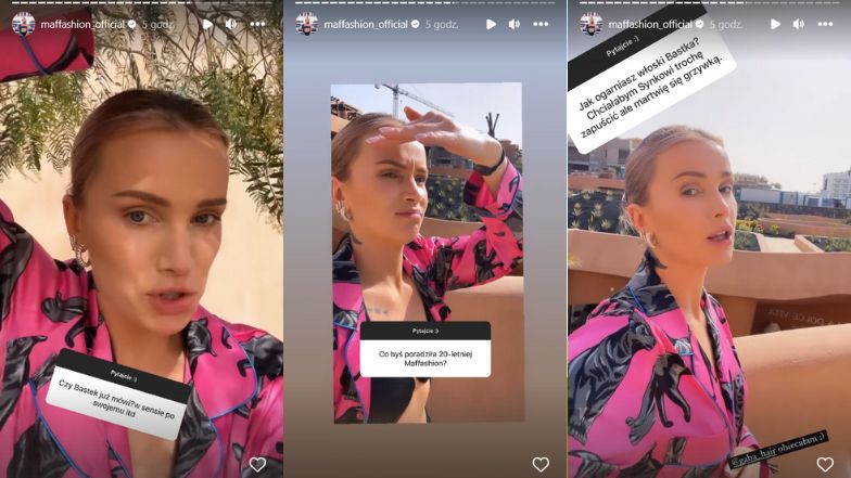 Maffashion relacjonuje wakacje z Bastianem. Towarzyszy jej też ukochany