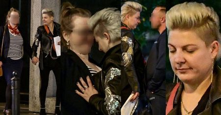 Zmęczona Magdalena Narożna wieczorową porą OBMACUJE PIERSI KOLEŻANKI (ZDJĘCIA)