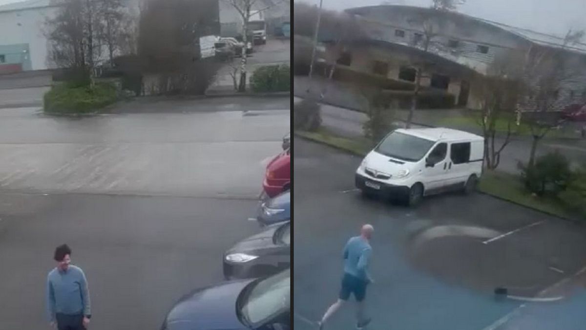 Mężczyzna w sekundzie stracił włosy.