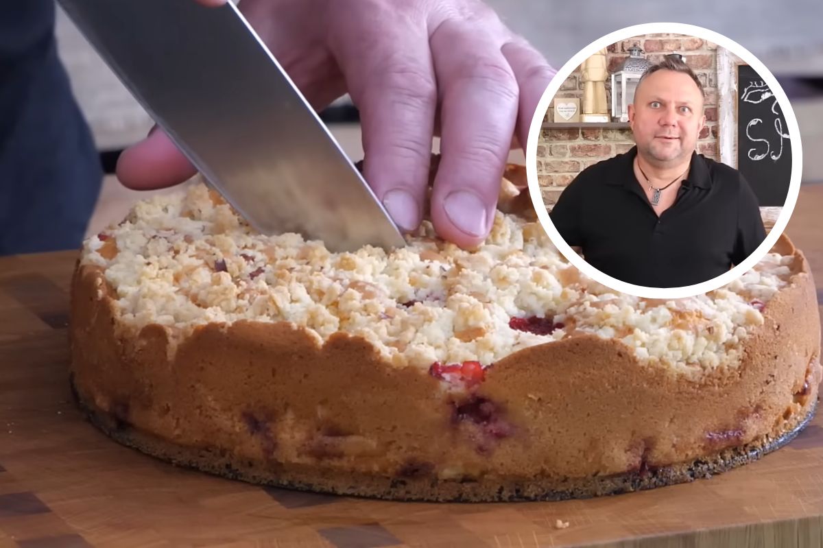 Tomasz Strzelczyk revealed the recipe for strawberry cake.