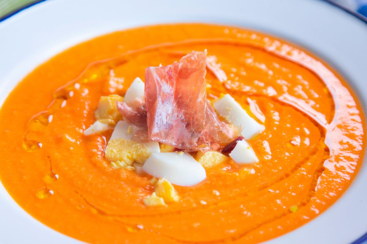 Discover the rich taste of Andalusian salmorejo soup