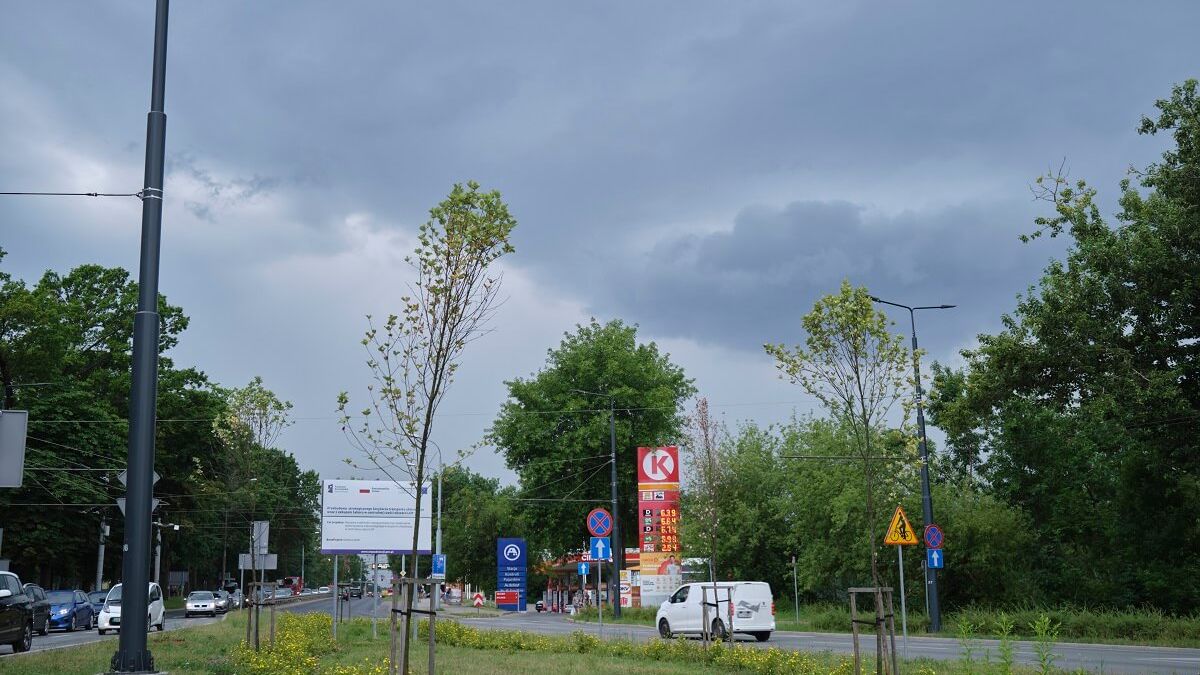 Chmury burzowe nad Lublinem