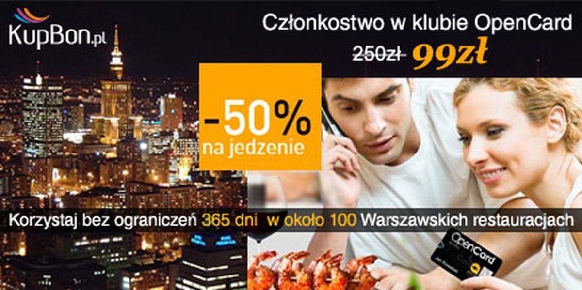 Jak płacić mniej w prawie 100 warszawskich restauracjach?