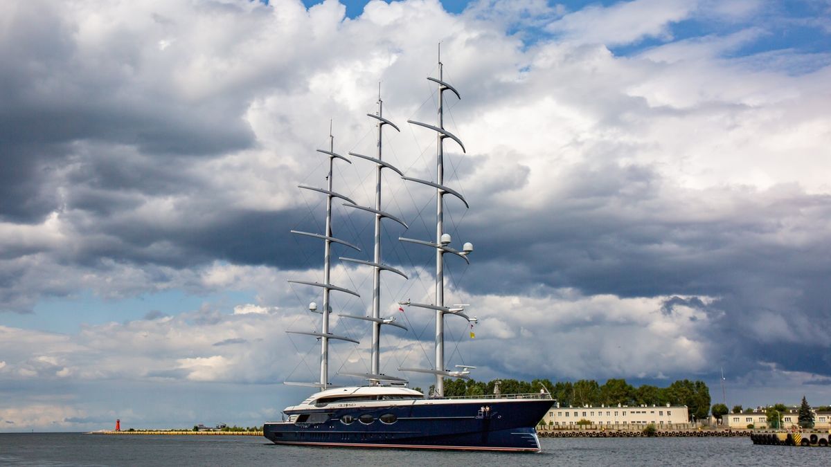 "Black Pearl" w Polsce. Największy prywatny żaglowy jacht świata w porcie w Gdańsku 1