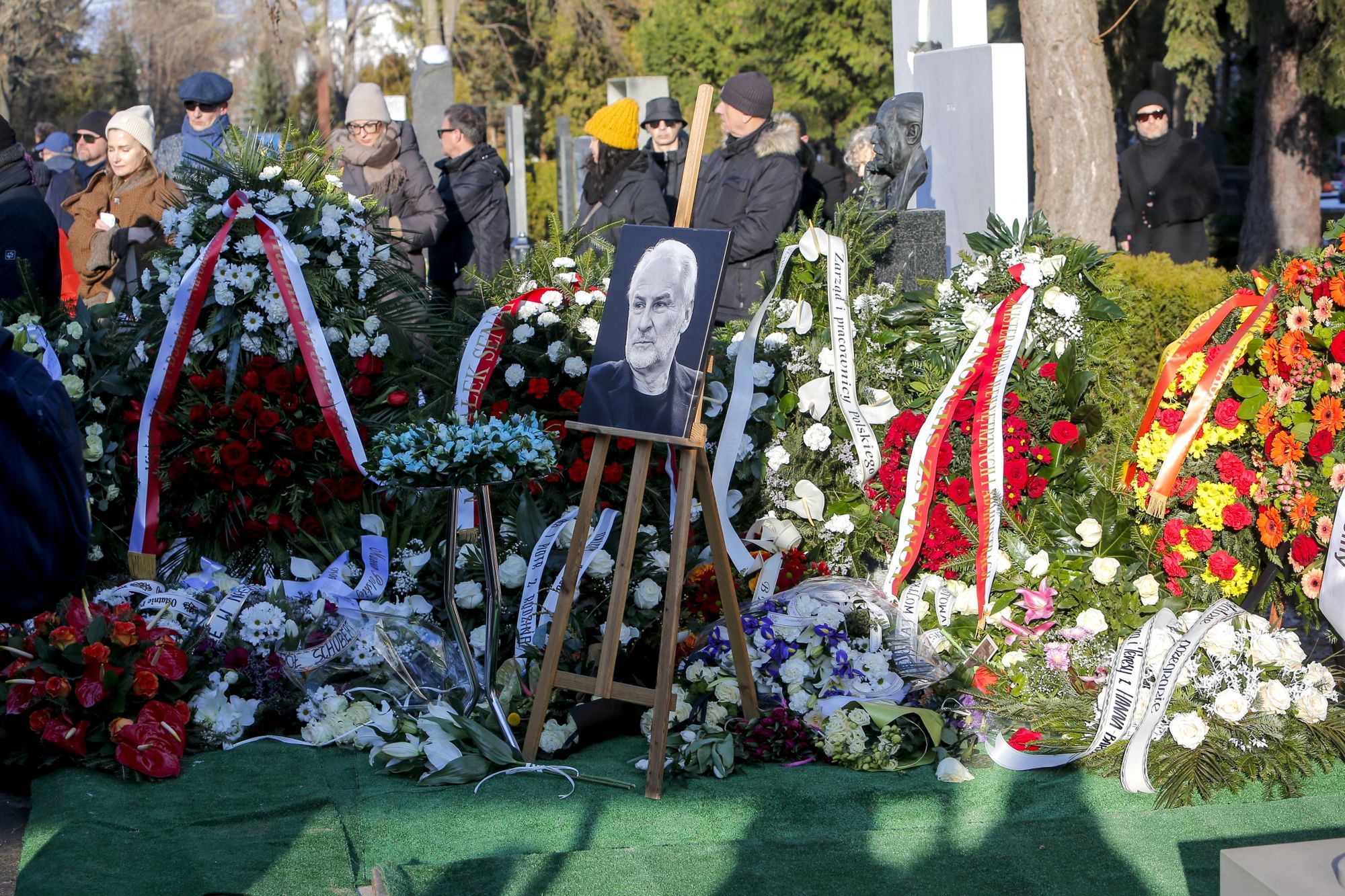 Grób Wojciecha Trzcińskiego, luty 2025