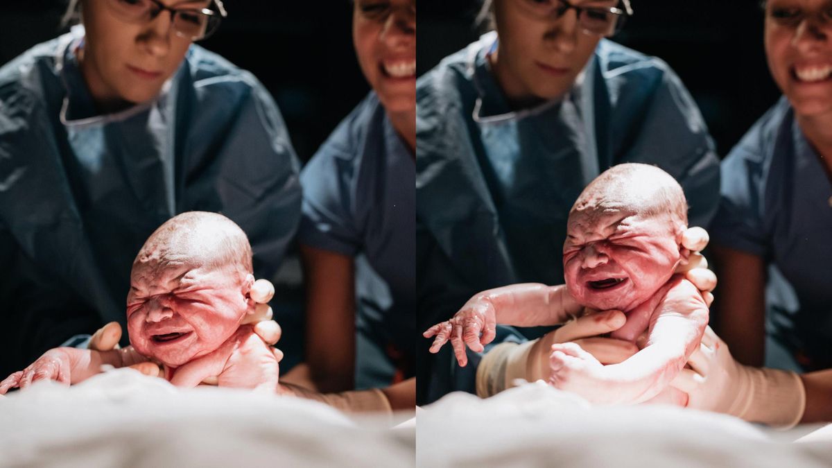 Kobieta ujęła pierwszy oddech i spojrzenie synka podczas porodu 1