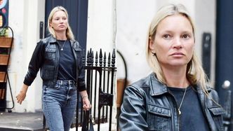 Rockowa Kate Moss BEZ MAKIJAŻU załatwia sprawunki w Londynie (ZDJĘCIA)