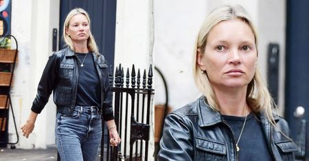 Rockowa Kate Moss BEZ MAKIJAŻU załatwia sprawunki w Londynie (ZDJĘCIA)