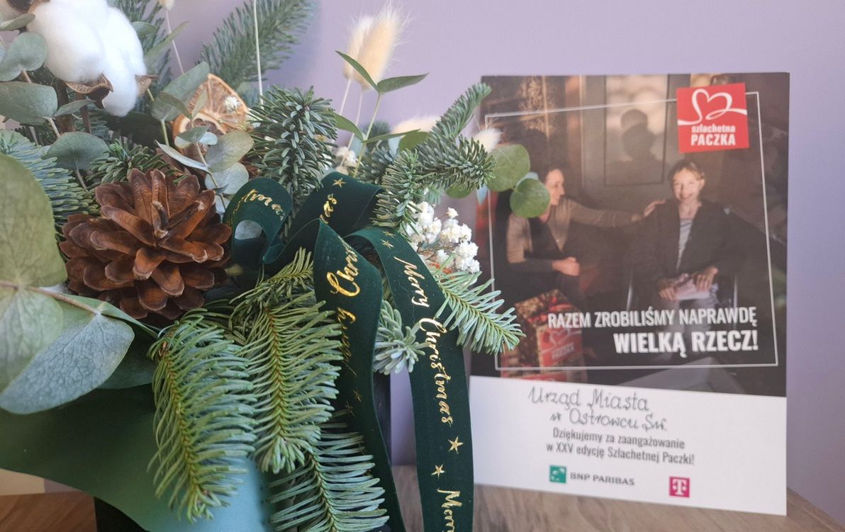 Pracownicy Urzędu Miasta w Ostrowcu Świętokrzyskim ponownie wsparli "Szlachetną Paczkę"