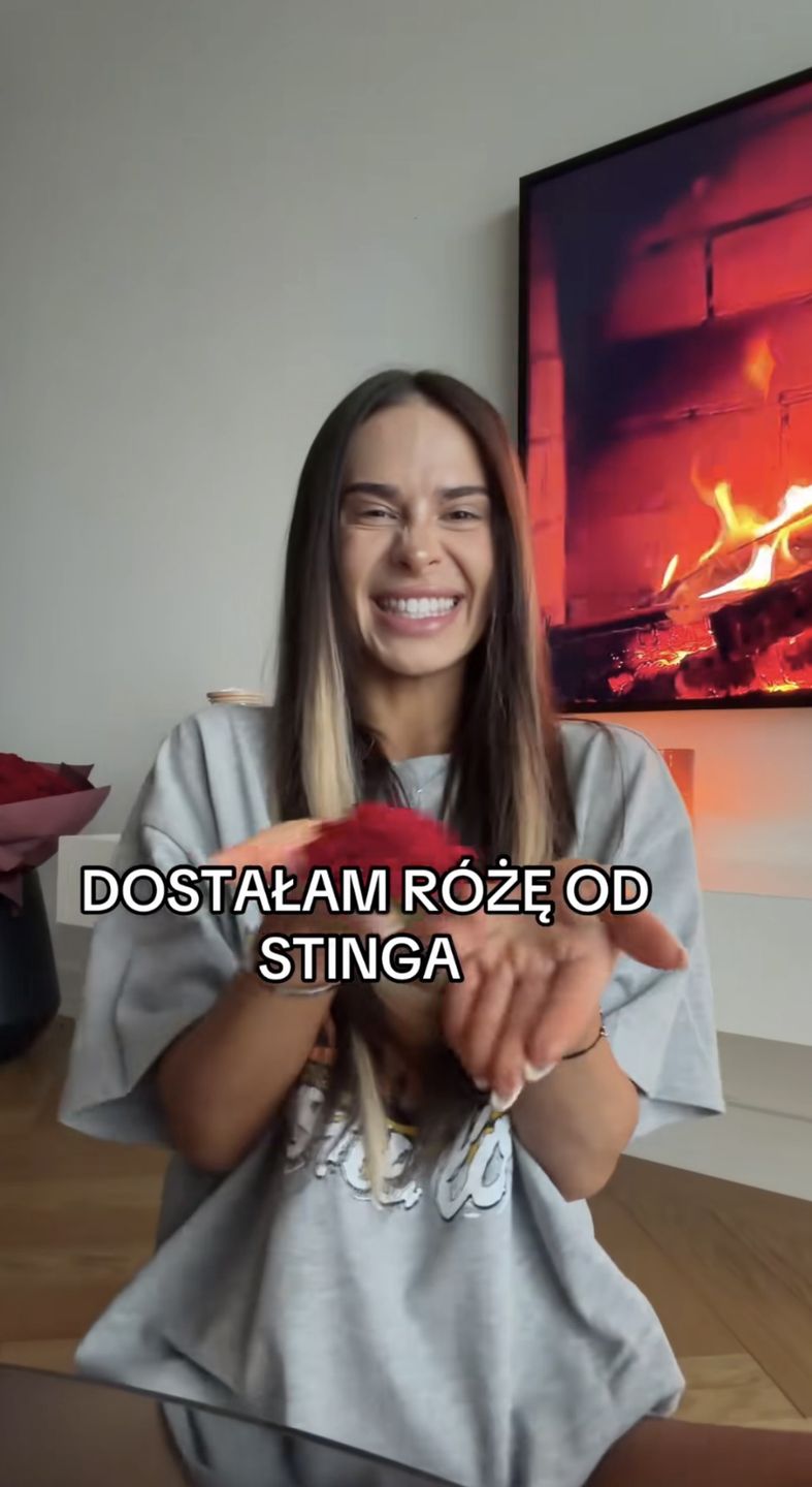 Blanka dostała różę od Stinga