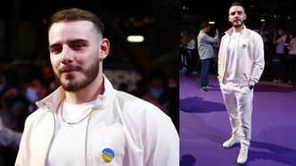 Krystian Ochman CAŁY NA BIAŁO bryluje na przedeurowizyjnej imprezie w Madrycie (ZDJĘCIA)