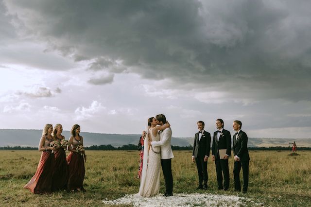 Masajscy wojownicy, słonie i zebry - ślub w stylu wildlife 10